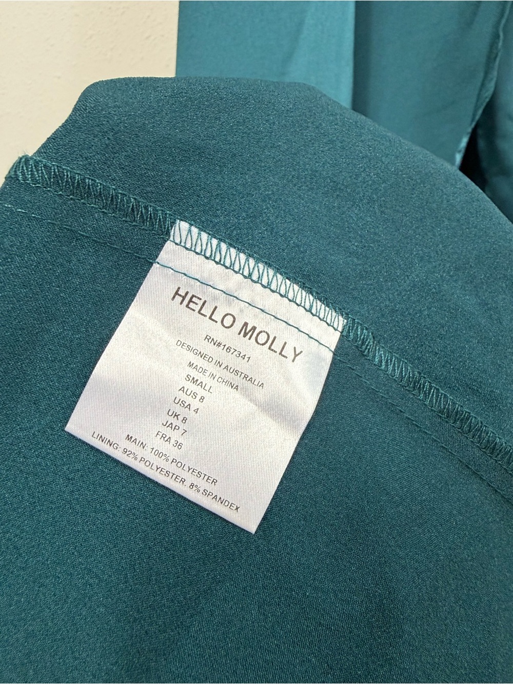 Hello Molly DEAR EMILIA UNDER MY SPELL MAXI DRESS PEACOCK NWT Sz 4 - Picture 3 of 9